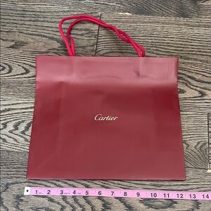 Cartier Red Shopping Bag